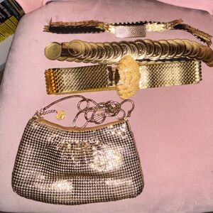 Gold Chainmail Evening Bag